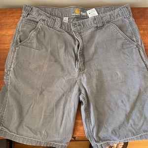 Carhartt Relaxed fit 38 mens cargo shorts, gray